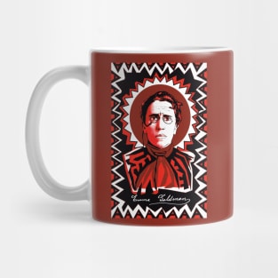 Emma Goldman in Red, Black, and White Mug